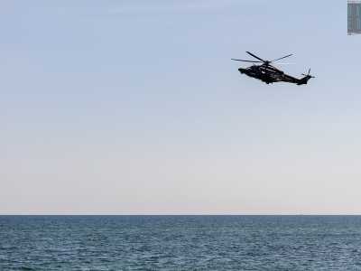 Aeronautica, esercitazione di salvataggio in mare